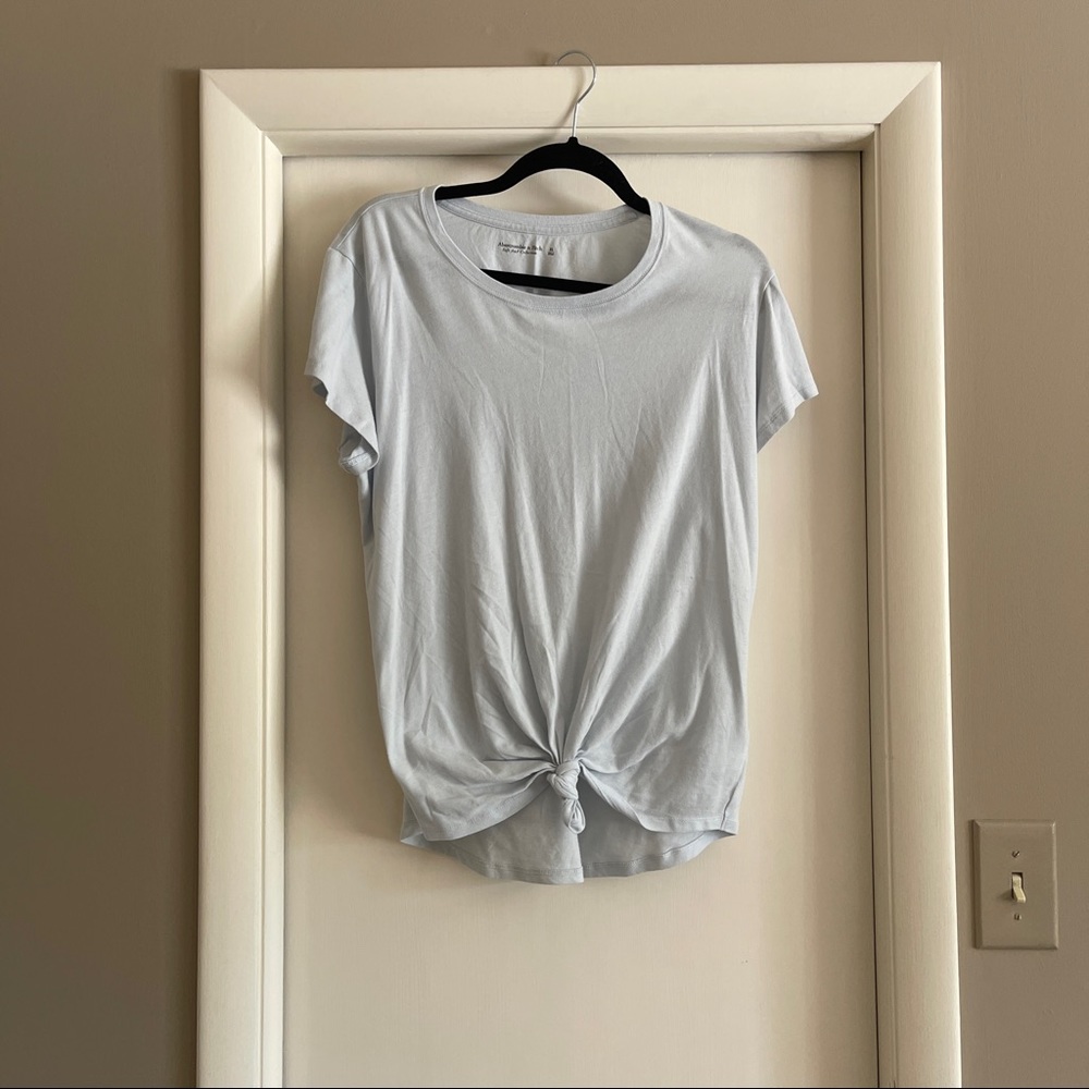 Abercrombie Tie Front Soft AF Tee - NWT